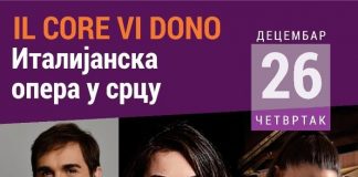 ITALIJANSKA OPERA U SRCU Koncert „IL CORE VI DONO“