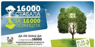 UŽIČKA AKCIJA “16 000 STABALA ZA 16 000 LOŽIŠTA”