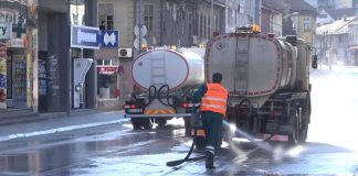 DEZINFEKCIJA ULICA I JAVNIH POVRŠINA U UŽICU I SEVOJNU
