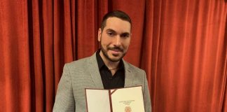 „ZLATNA ZNAČKA“ URUČENA NEMANJI KOVAČEVIĆU Novinaru i voditelju iz Užica