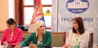 ZORANA MIHAJLOVIĆ Prijem i razgovor sa Užičanima