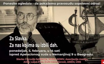 Za nas kojima su izbili dah PROTEST ZA SLAVKA