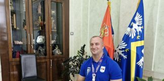 NEBOJŠA ĐURIĆ Osvajač srebra na prijemu u njegovu čast